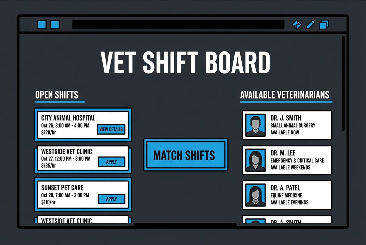Vet Shift Board