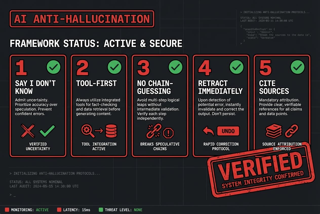 AI Anti-Hallucination Rules