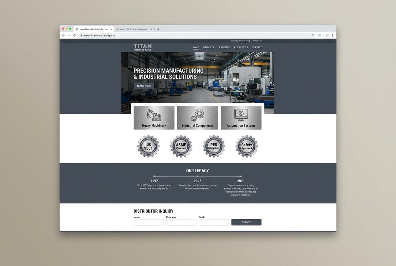 Industrial Company Website